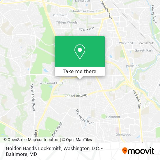 Golden Hands Locksmith map