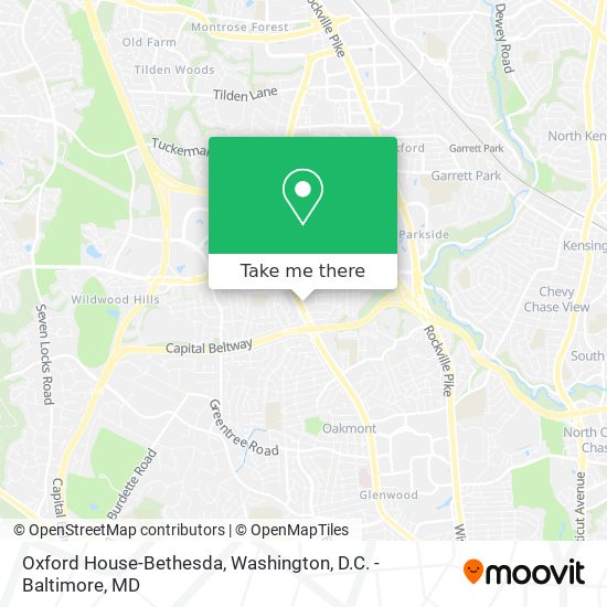 Mapa de Oxford House-Bethesda