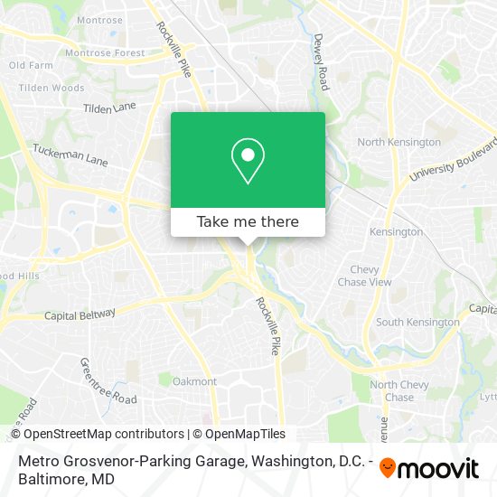 Metro Grosvenor-Parking Garage map