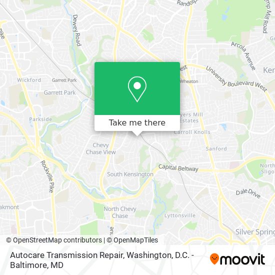 Autocare Transmission Repair map