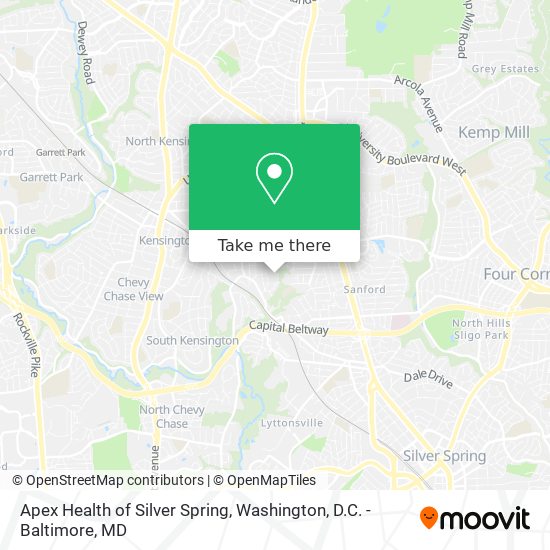 Mapa de Apex Health of Silver Spring