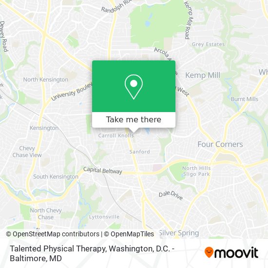 Talented Physical Therapy map