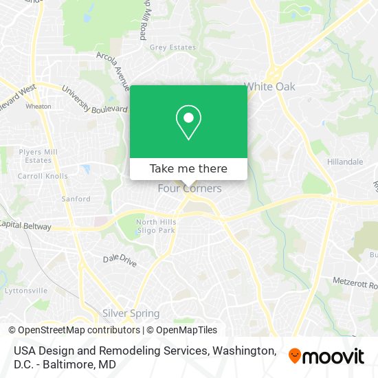 Mapa de USA Design and Remodeling Services