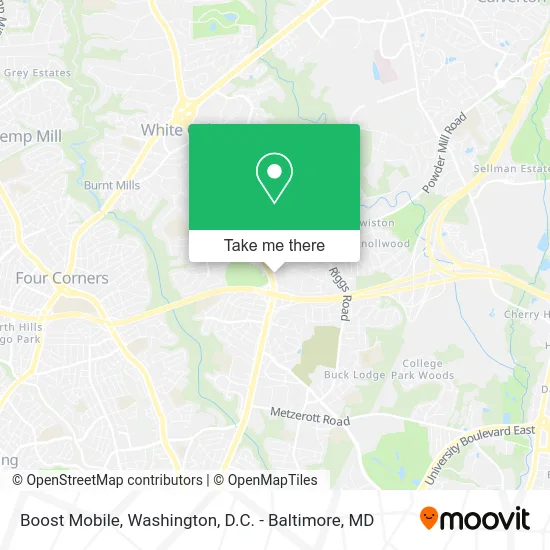 Boost Mobile map