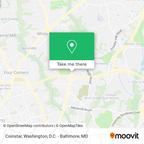 Coinstar map