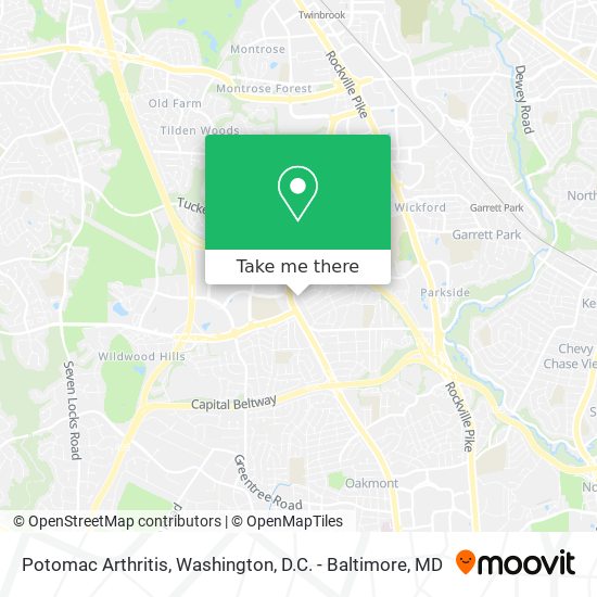 Potomac Arthritis map