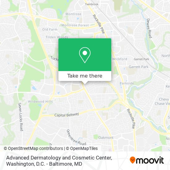 Advanced Dermatology and Cosmetic Center map