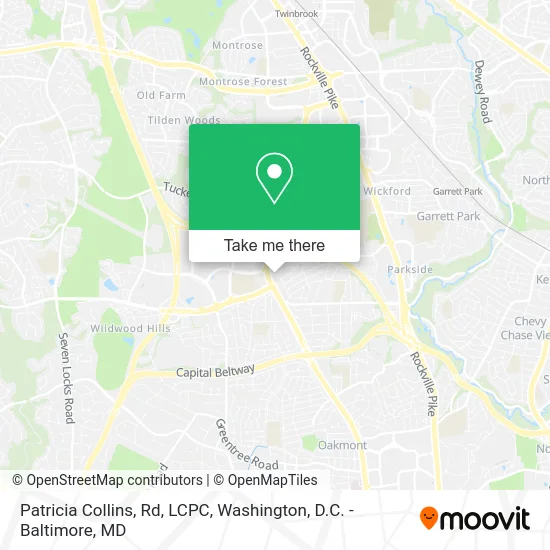 Patricia Collins, Rd, LCPC map