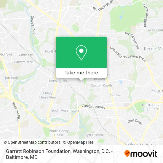 Garrett Robinson Foundation map