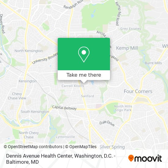 Dennis Avenue Health Center map
