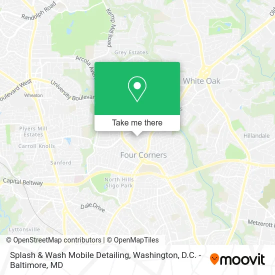 Splash & Wash Mobile Detailing map