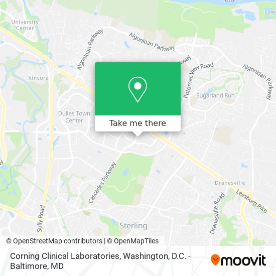 Corning Clinical Laboratories map