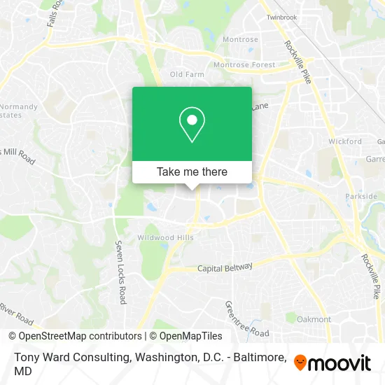 Tony Ward Consulting map
