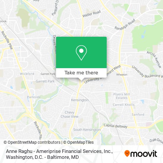 Mapa de Anne Raghu - Ameriprise Financial Services, Inc.