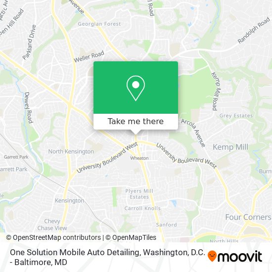 Mapa de One Solution Mobile Auto Detailing