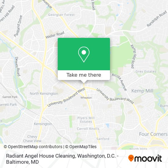 Mapa de Radiant Angel House Cleaning