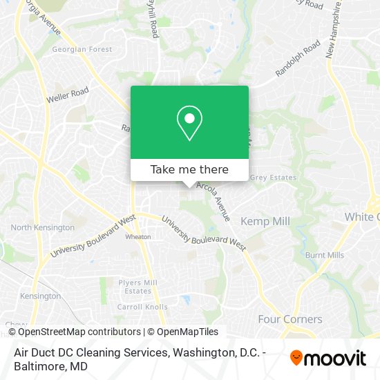 Mapa de Air Duct DC Cleaning Services