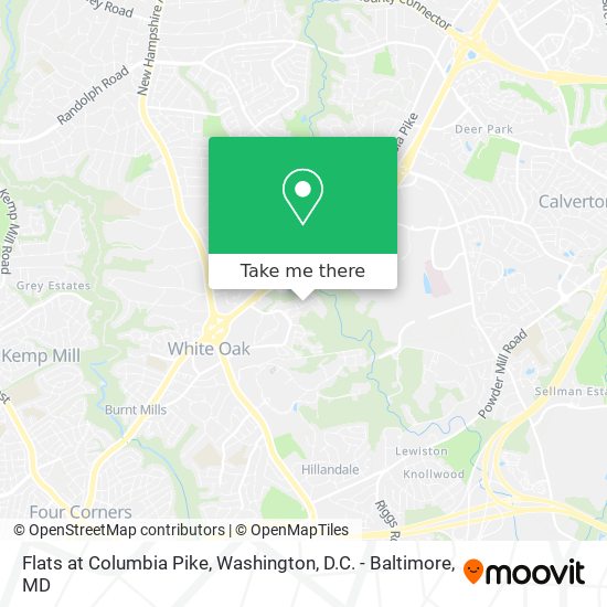 Mapa de Flats at Columbia Pike