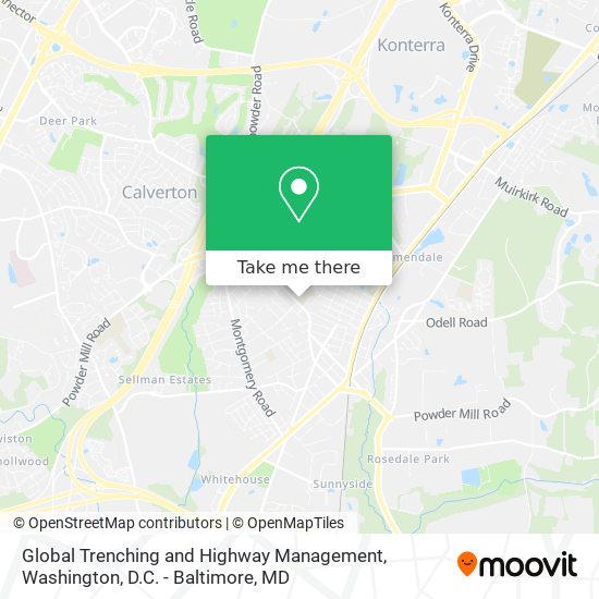 Mapa de Global Trenching and Highway Management