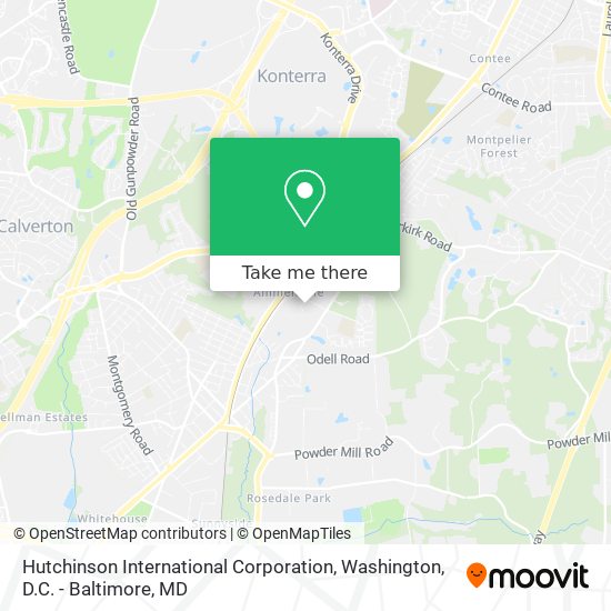 Mapa de Hutchinson International Corporation