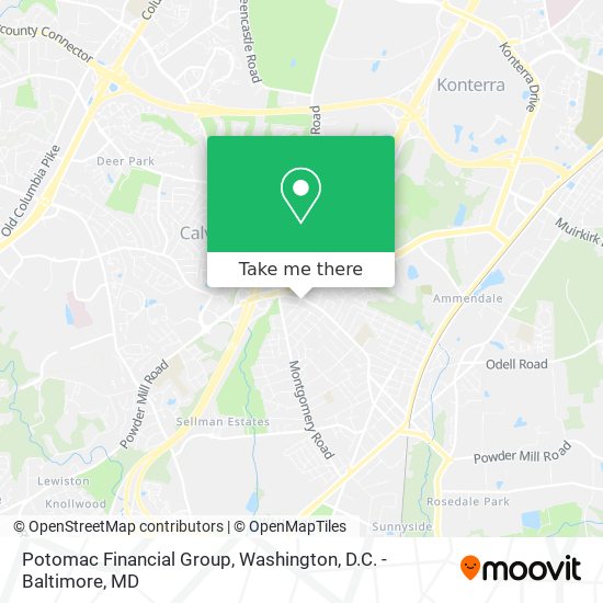 Mapa de Potomac Financial Group