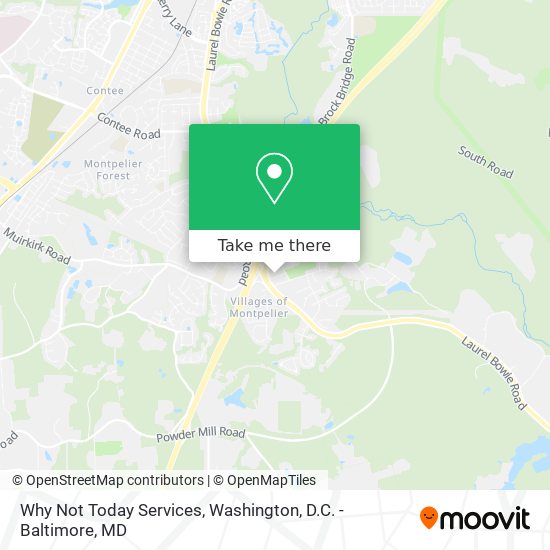 Why Not Today Services map