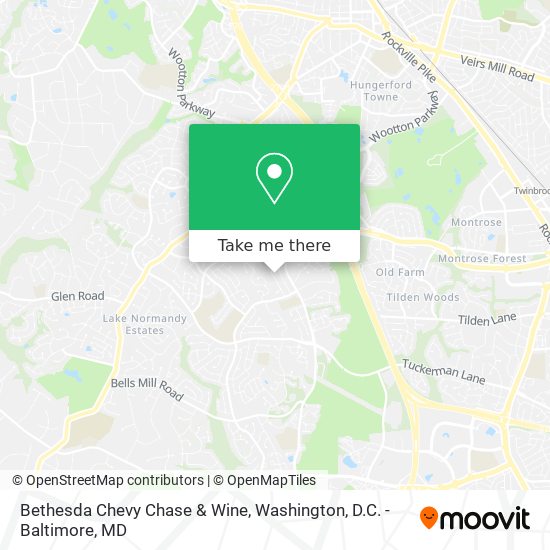 Bethesda Chevy Chase & Wine map