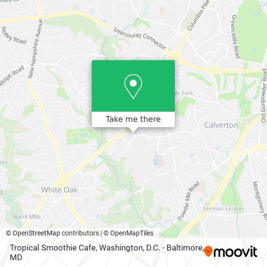 Tropical Smoothie Cafe map