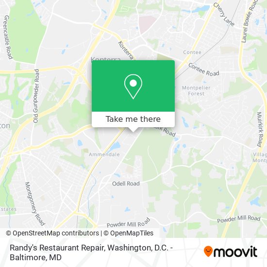 Mapa de Randy's Restaurant Repair