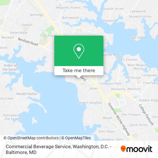 Commercial Beverage Service map