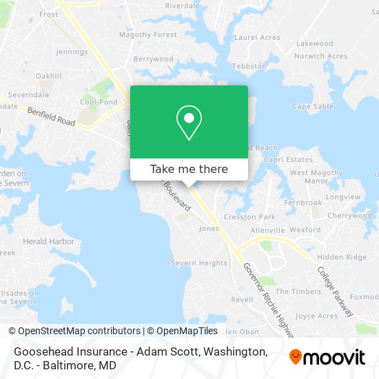 Mapa de Goosehead Insurance - Adam Scott