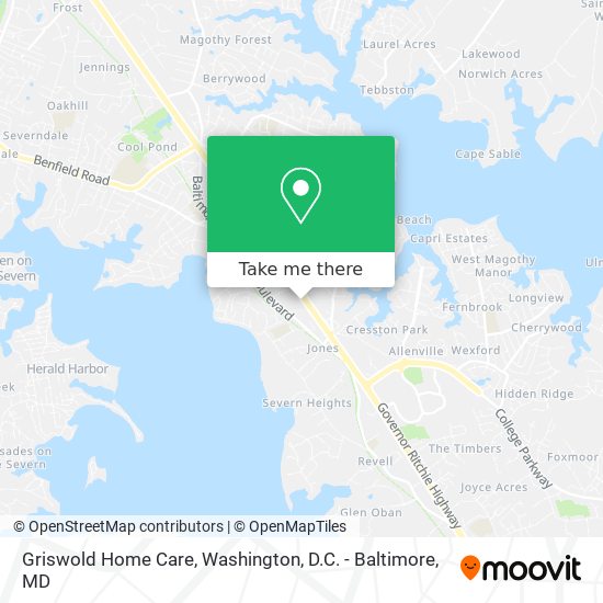 Griswold Home Care map