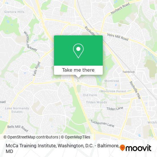 McCa Training Institute map