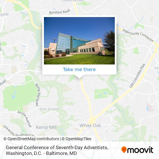 Mapa de General Conference of Seventh-Day Adventists