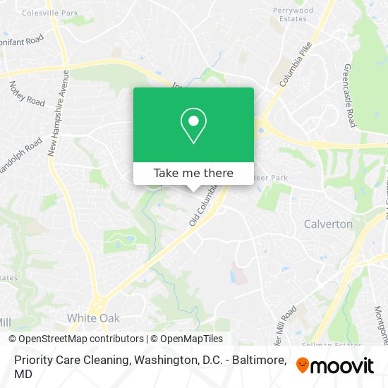 Priority Care Cleaning map