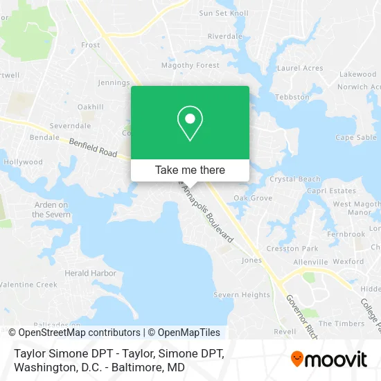 Mapa de Taylor Simone DPT - Taylor, Simone DPT