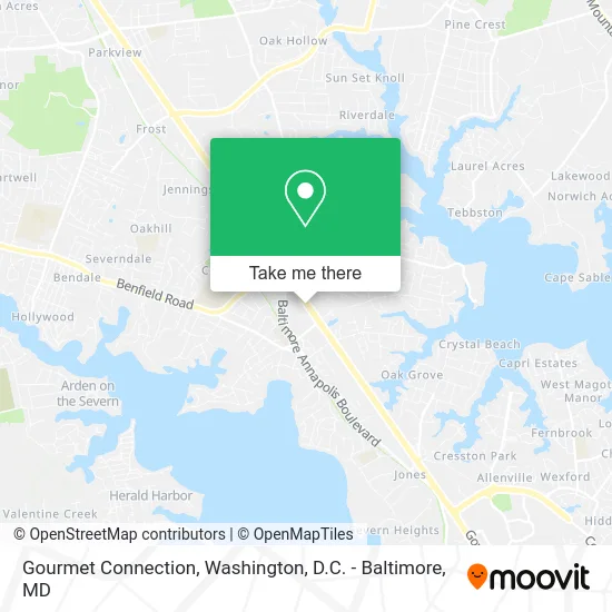 Gourmet Connection map