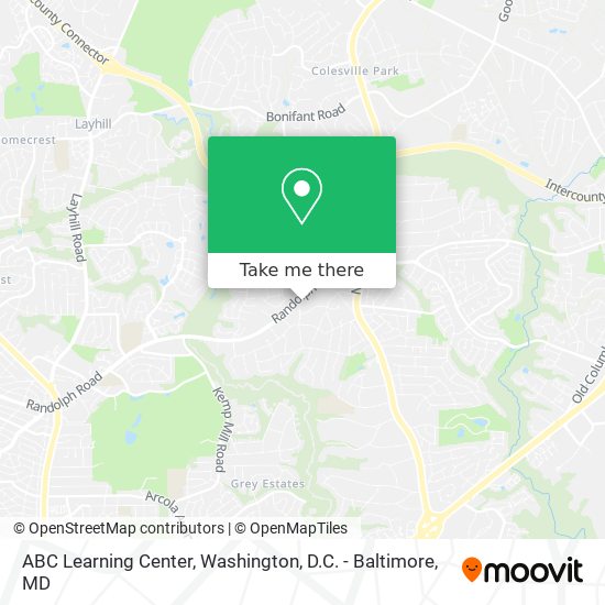 ABC Learning Center map