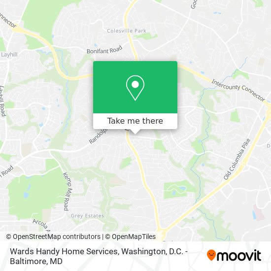 Mapa de Wards Handy Home Services