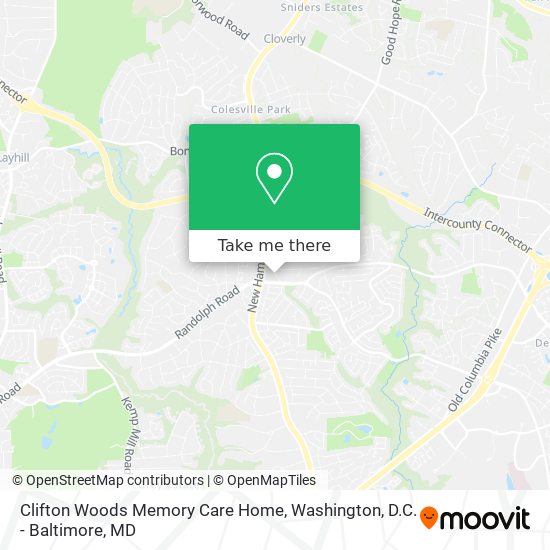 Mapa de Clifton Woods Memory Care Home