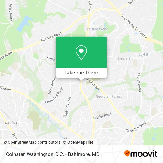 Coinstar map