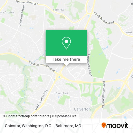 Coinstar map