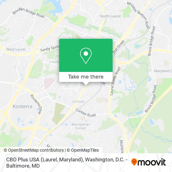 CBD Plus USA (Laurel, Maryland) map