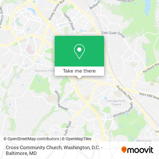 Cross Community Church map