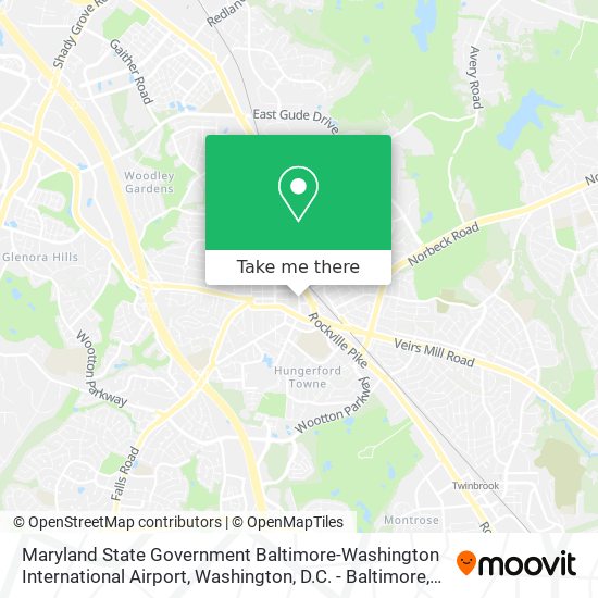Maryland State Government Baltimore-Washington International Airport map