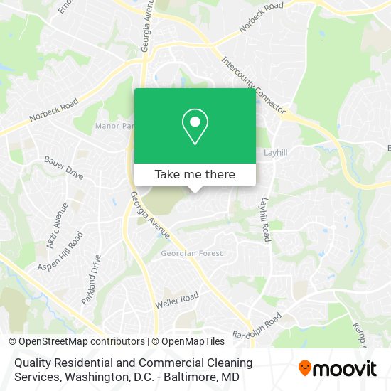 Quality Residential and Commercial Cleaning Services map