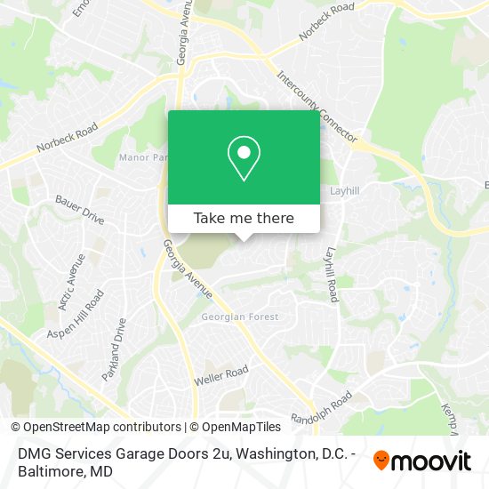 DMG Services Garage Doors 2u map