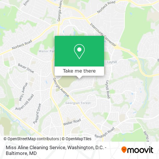 Miss Aline Cleaning Service map