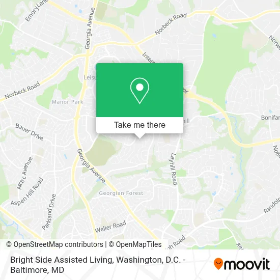 Bright Side Assisted Living map
