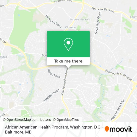 Mapa de African American Health Program